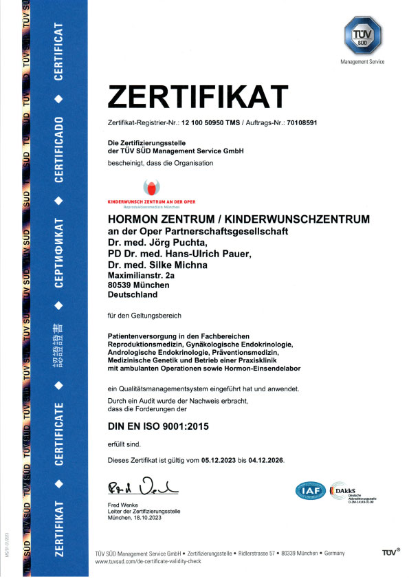 Zertifikat Kinderwunsch